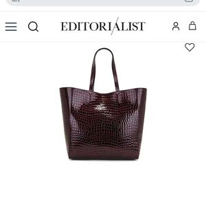 Anine Bing Elly Tote in Bordeux
